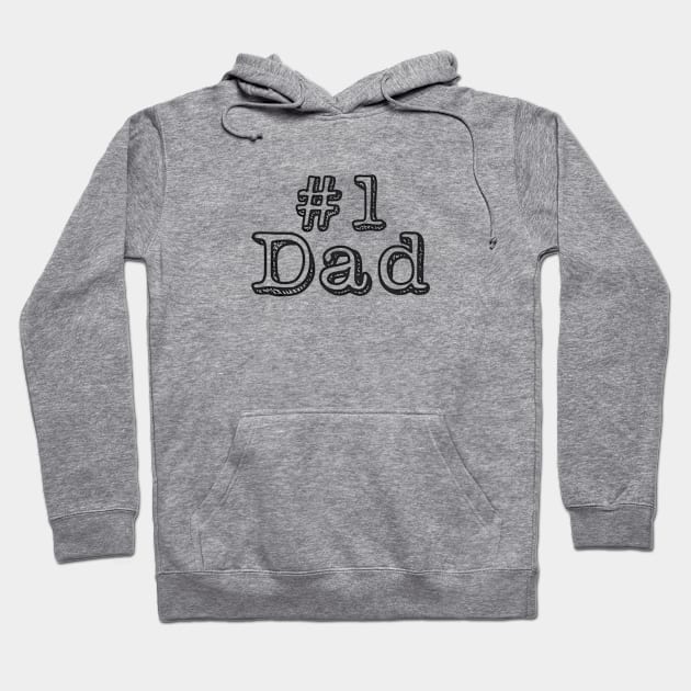 Dad Father's Day Number One Gifts Hoodie by Aspita